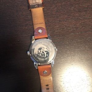 Leather diesel watch